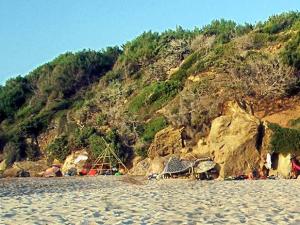 the eastern sided of Messakti beach, Ikaria, in mid-August
